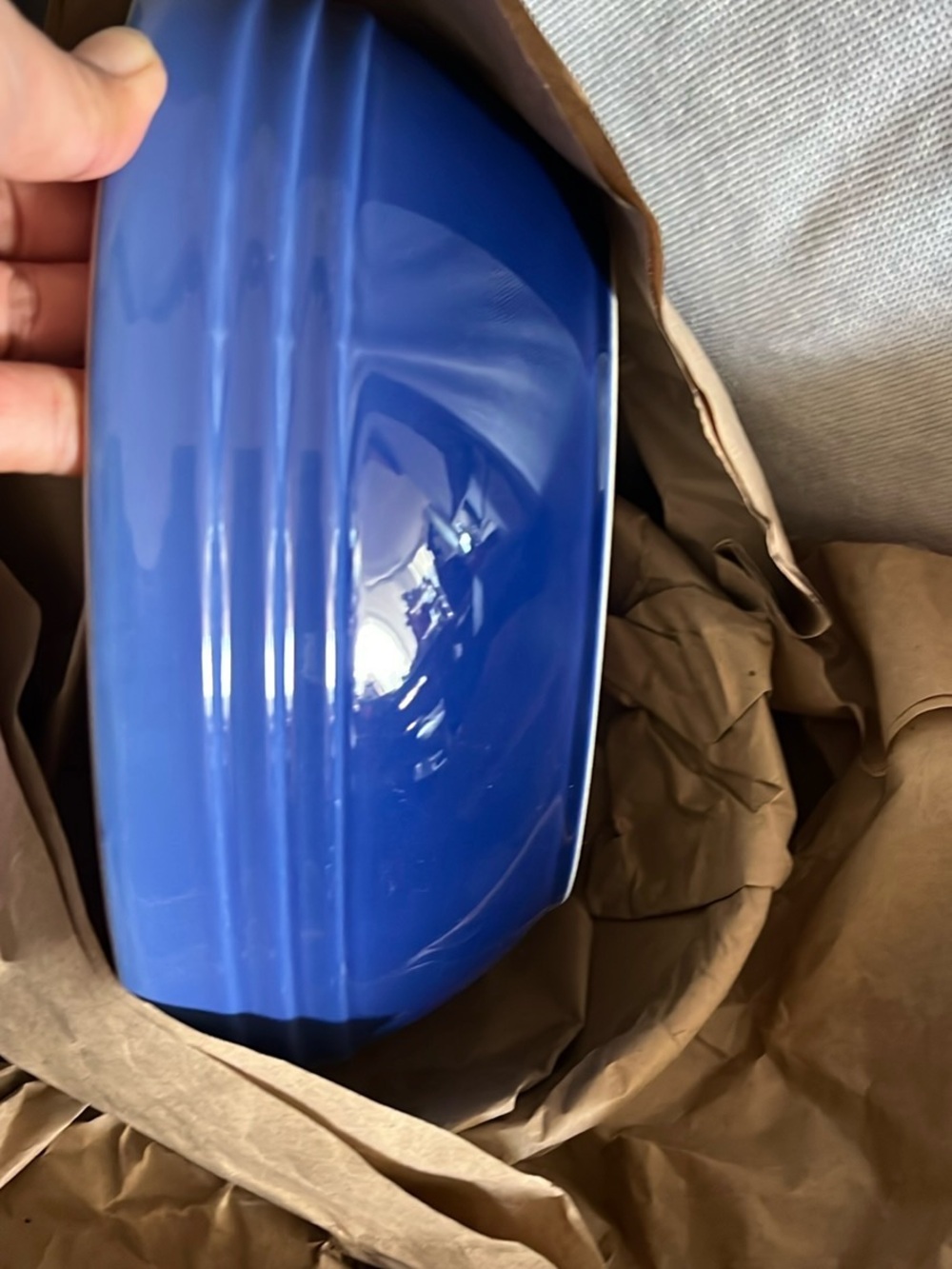 Le Creuset Blue Stoneware Dish new 10.5 inch - Picture 4 of 4